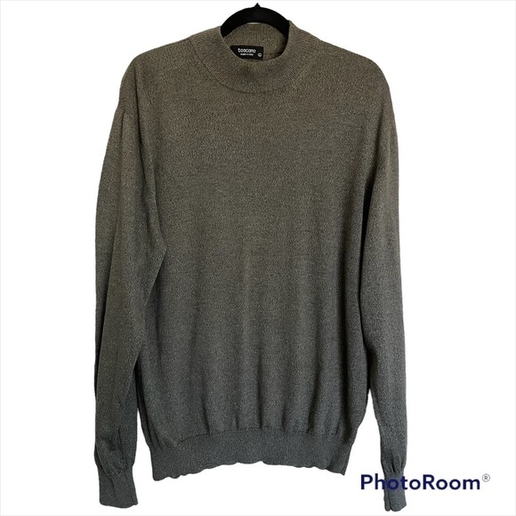 Toscano Sweater Pullover Mock Neck - Picture 1 of 10